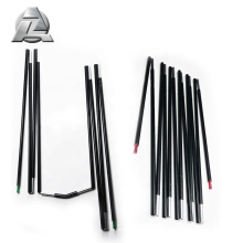 7001 series adjustable folding camping telescopic anodized aluminum tent poles